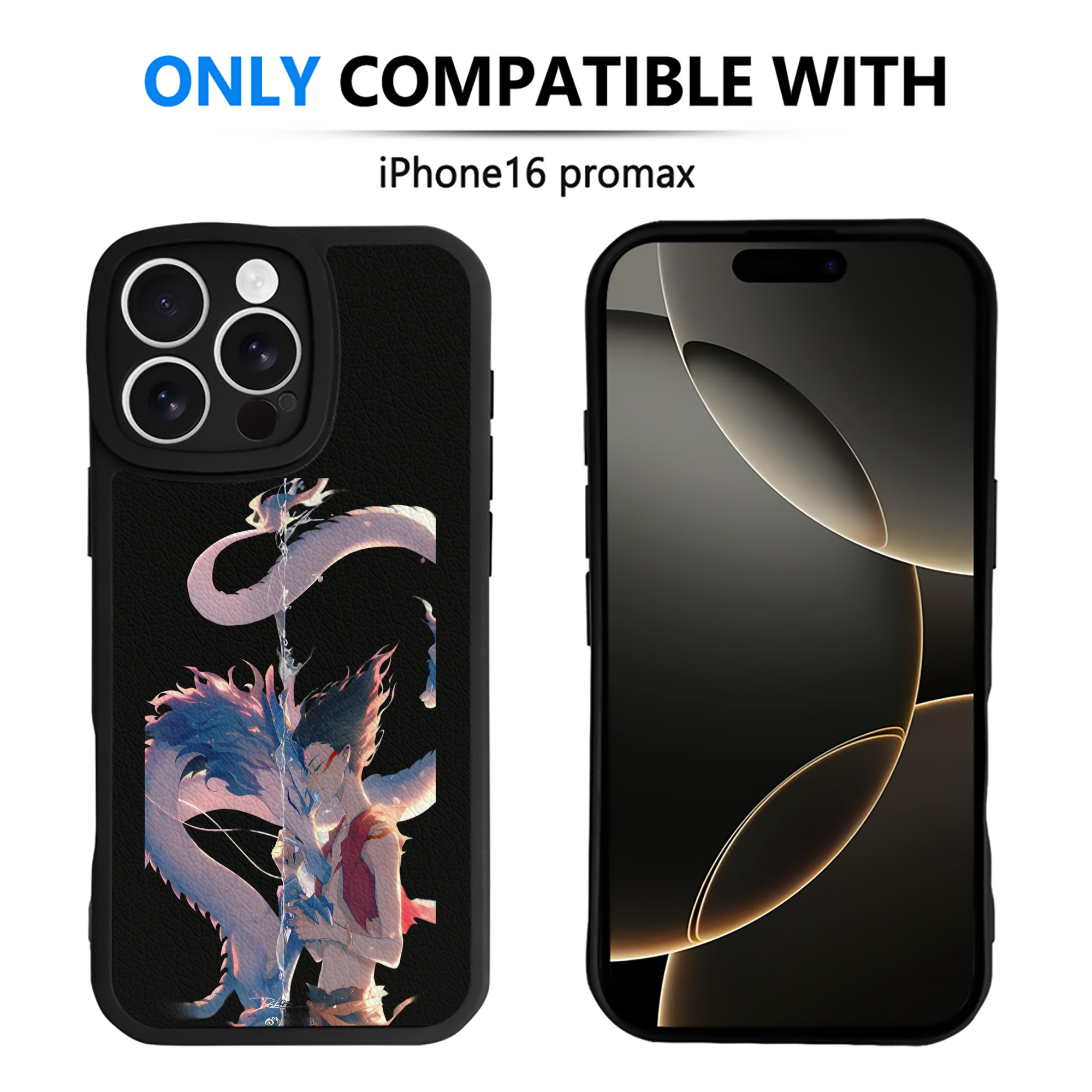 （画像用） Ne Zha 2 ナタ 魔童の大暴れ 【iPhone 16シリーズ対応】シリコンスマホケース（レザー調） 材質：シリコン